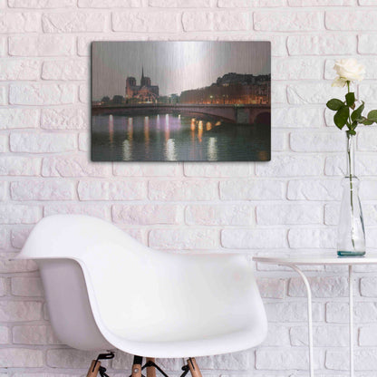 Luxe Metal Art 'Paris No. 512' by Alan Klug, Metal Wall Art,24x16