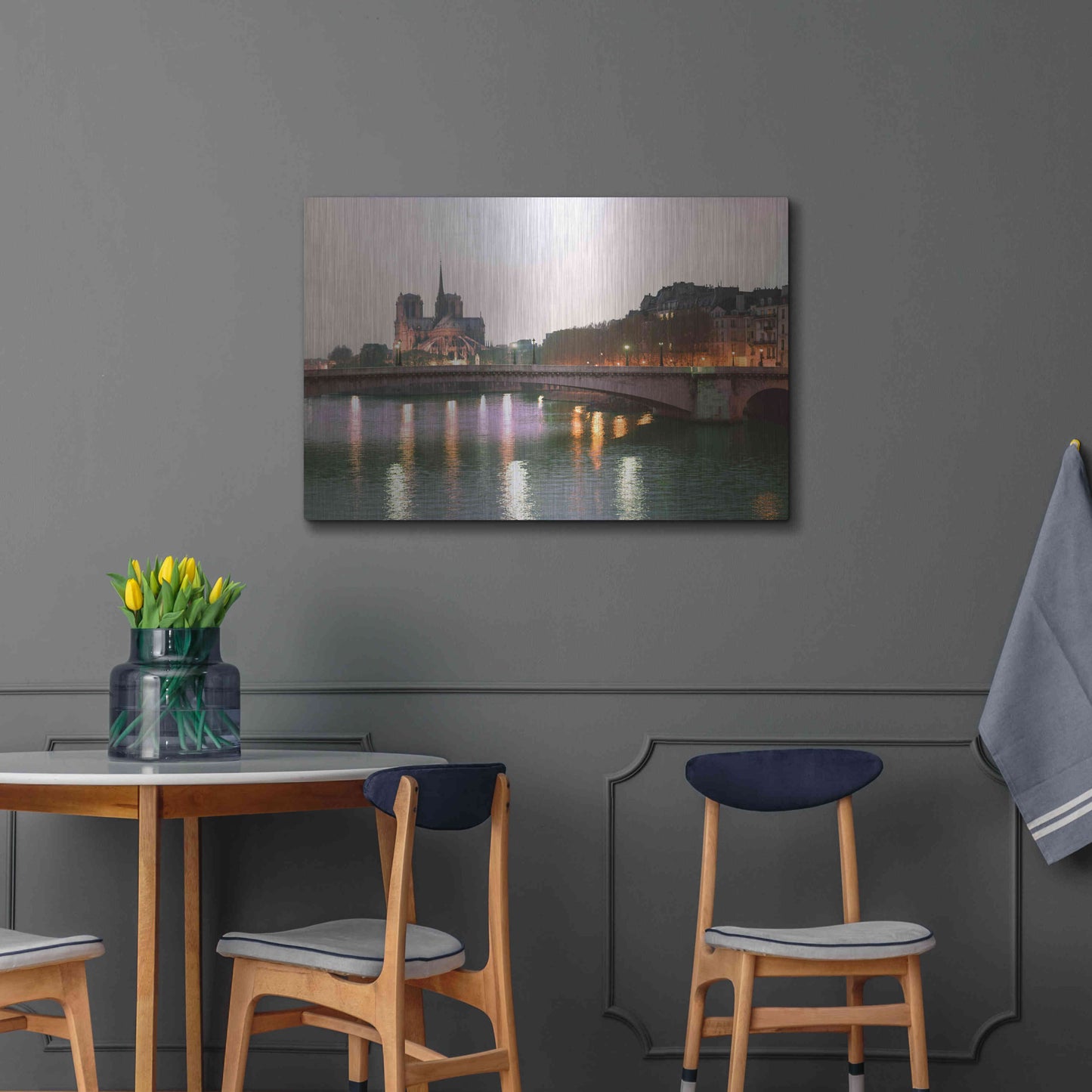 Luxe Metal Art 'Paris No. 512' by Alan Klug, Metal Wall Art,36x24