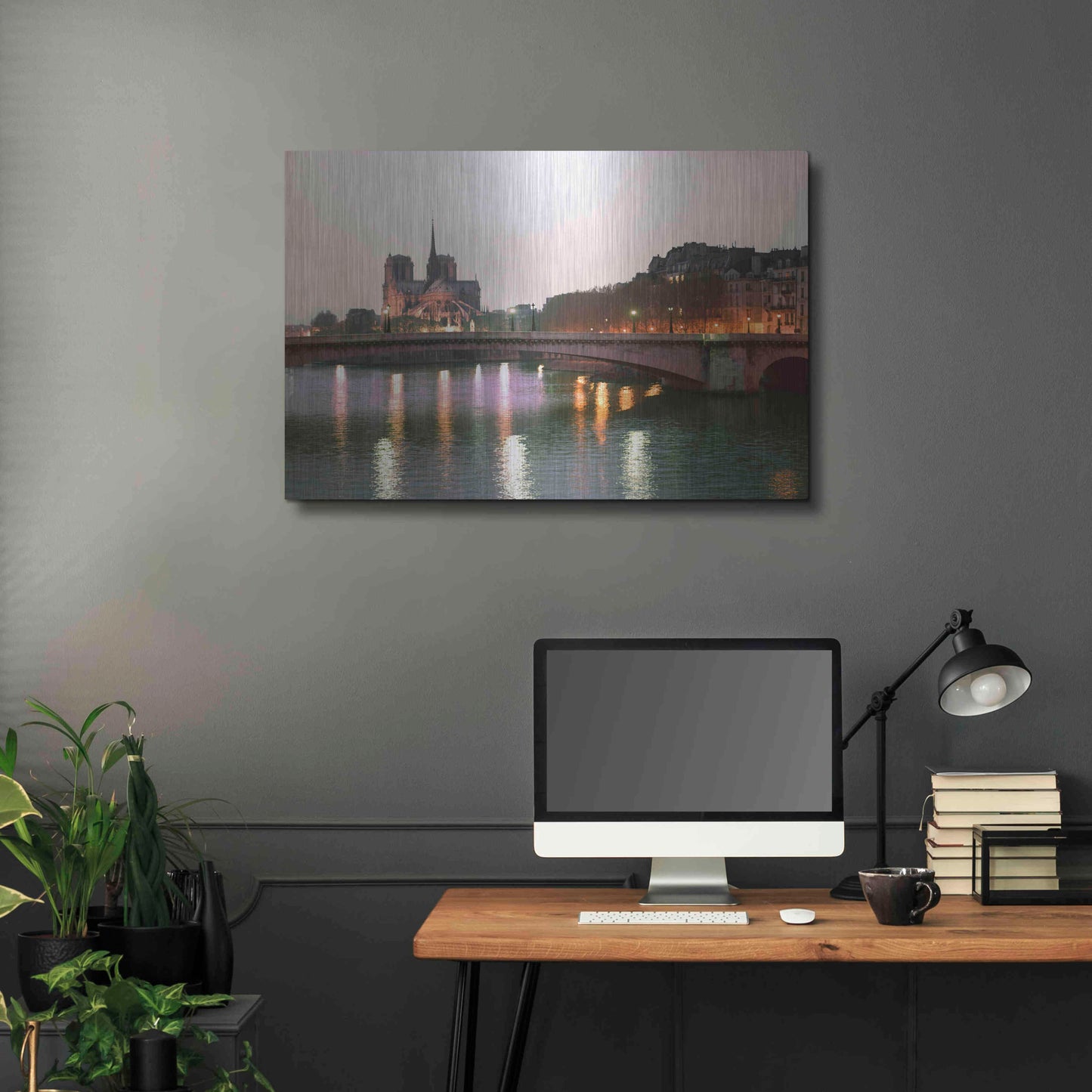 Luxe Metal Art 'Paris No. 512' by Alan Klug, Metal Wall Art,36x24