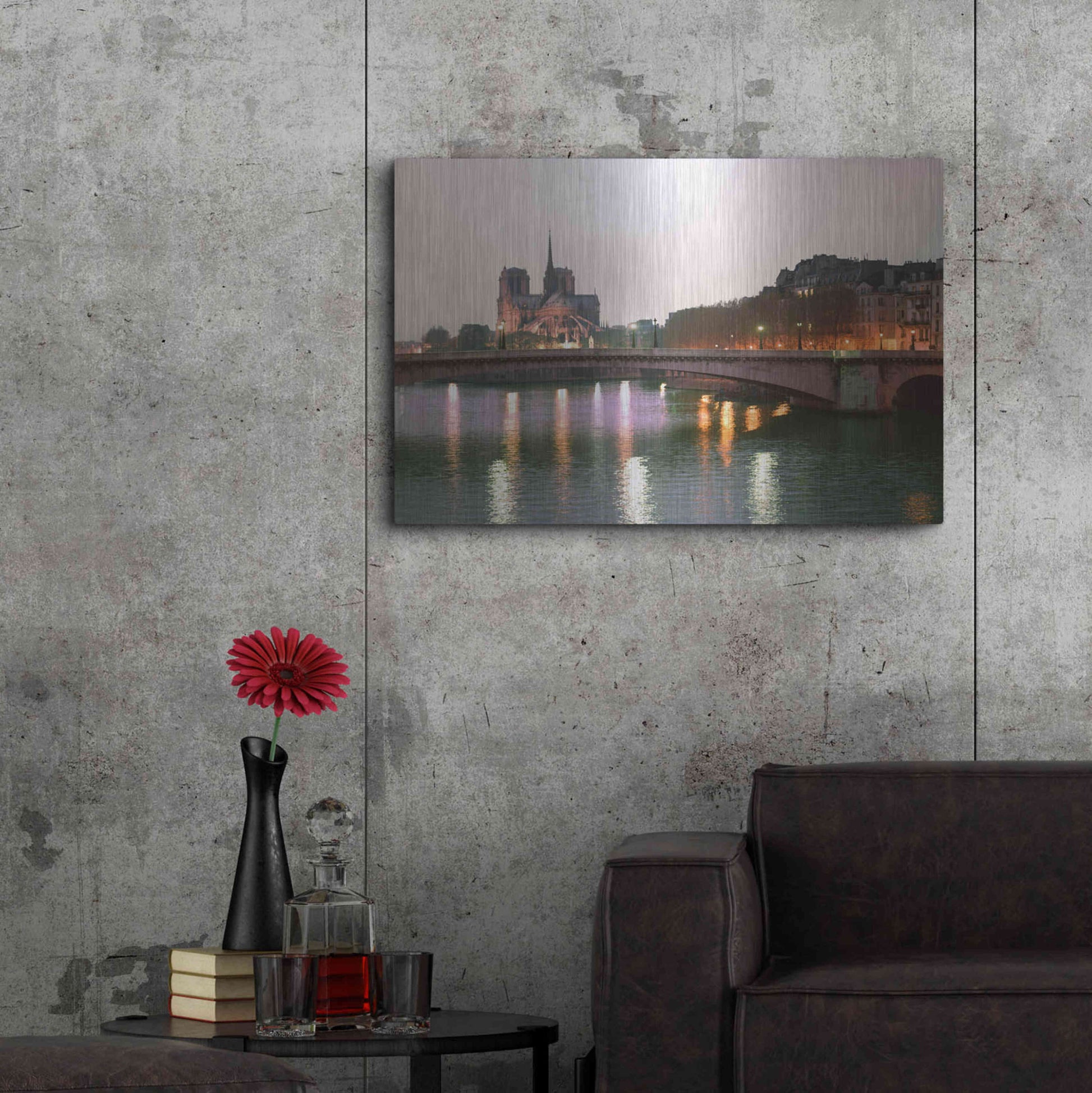 Luxe Metal Art 'Paris No. 512' by Alan Klug, Metal Wall Art,36x24