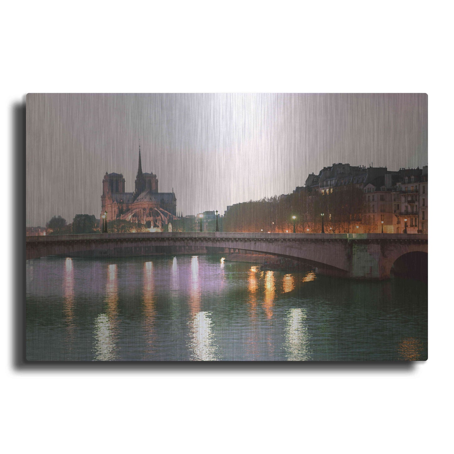 Luxe Metal Art 'Paris No. 512' by Alan Klug, Metal Wall Art