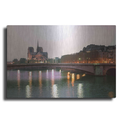 Luxe Metal Art 'Paris No. 512' by Alan Klug, Metal Wall Art