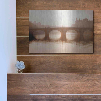 Luxe Metal Art 'Pont Neuf Paris' by Alan Klug, Metal Wall Art,16x12