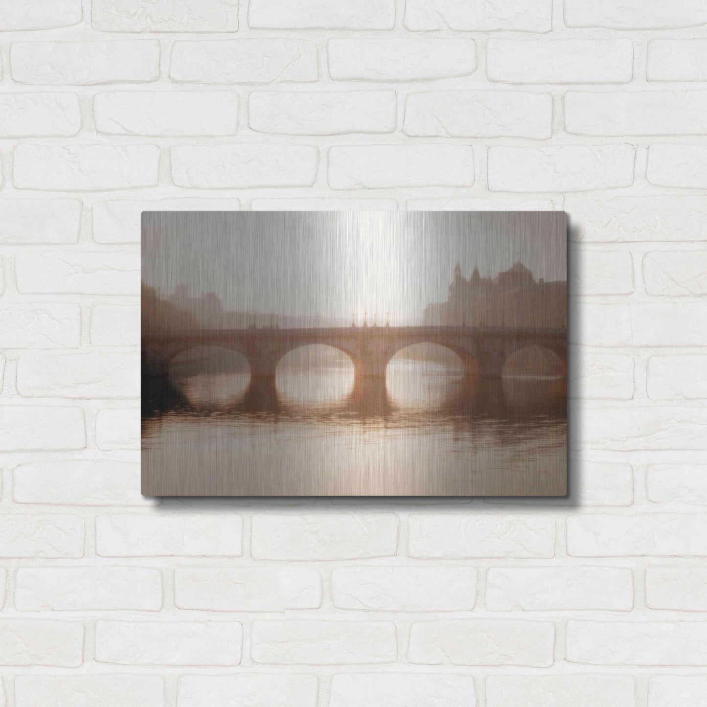 Luxe Metal Art 'Pont Neuf Paris' by Alan Klug, Metal Wall Art,24x16