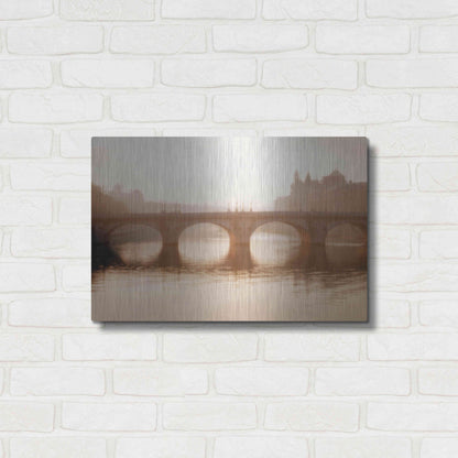 Luxe Metal Art 'Pont Neuf Paris' by Alan Klug, Metal Wall Art,24x16