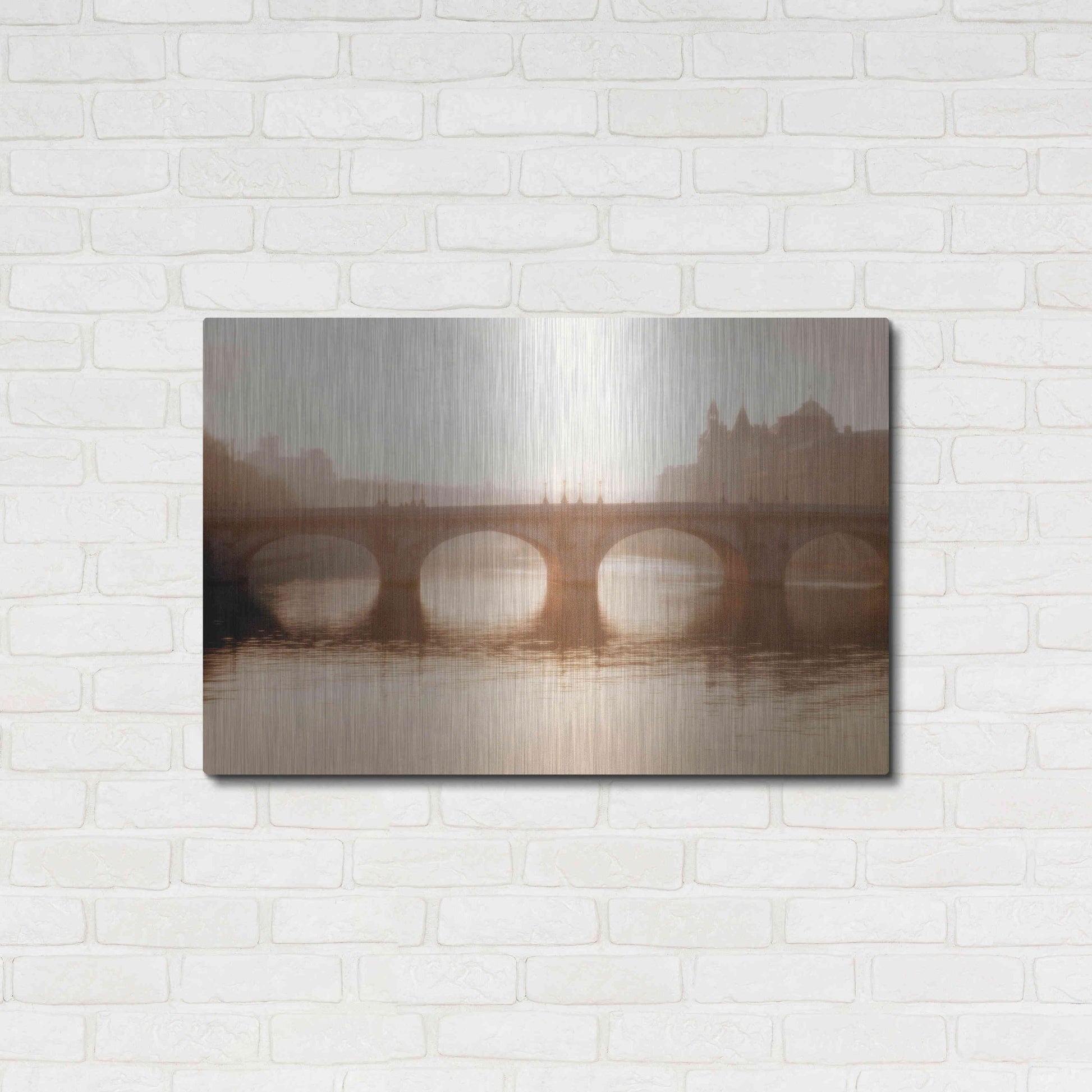 Luxe Metal Art 'Pont Neuf Paris' by Alan Klug, Metal Wall Art,36x24