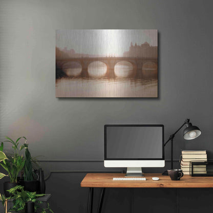 Luxe Metal Art 'Pont Neuf Paris' by Alan Klug, Metal Wall Art,36x24