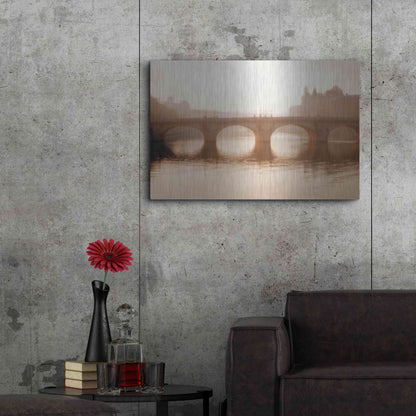 Luxe Metal Art 'Pont Neuf Paris' by Alan Klug, Metal Wall Art,36x24