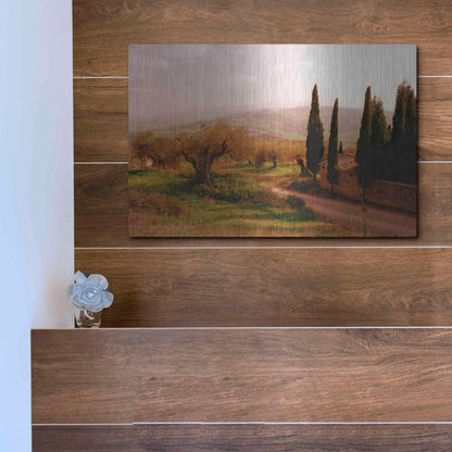 Luxe Metal Art 'Toscana Italia No. 709' by Alan Klug, Metal Wall Art,16x12