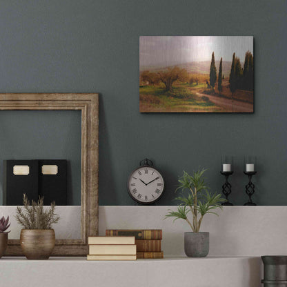 Luxe Metal Art 'Toscana Italia No. 709' by Alan Klug, Metal Wall Art,16x12