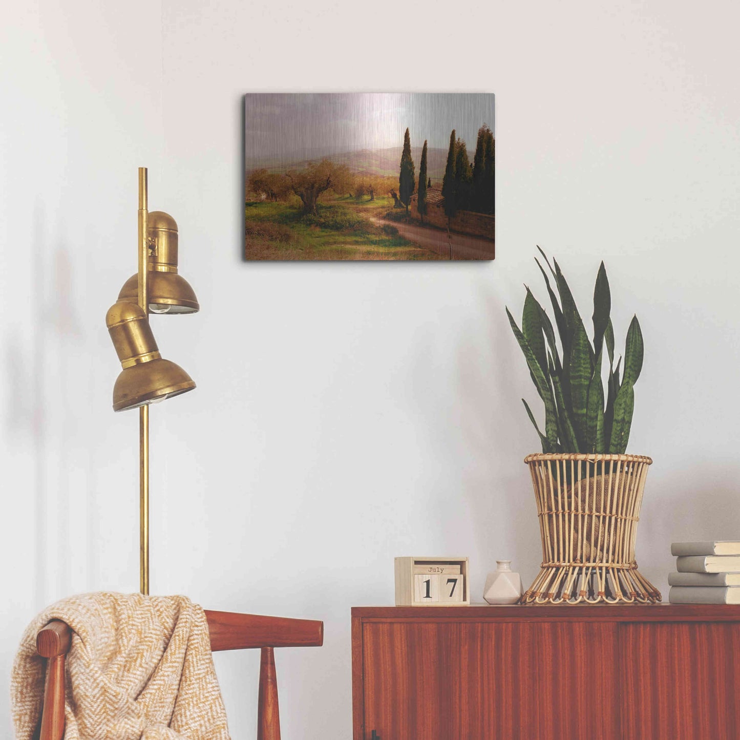 Luxe Metal Art 'Toscana Italia No. 709' by Alan Klug, Metal Wall Art,24x16