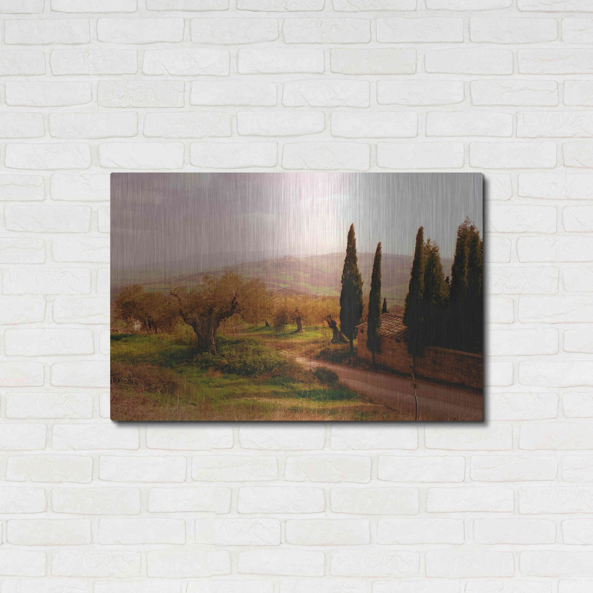 Luxe Metal Art 'Toscana Italia No. 709' by Alan Klug, Metal Wall Art,36x24