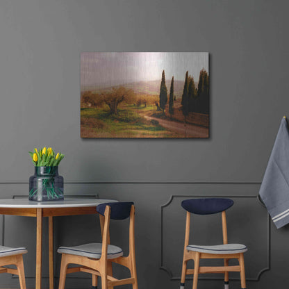 Luxe Metal Art 'Toscana Italia No. 709' by Alan Klug, Metal Wall Art,36x24