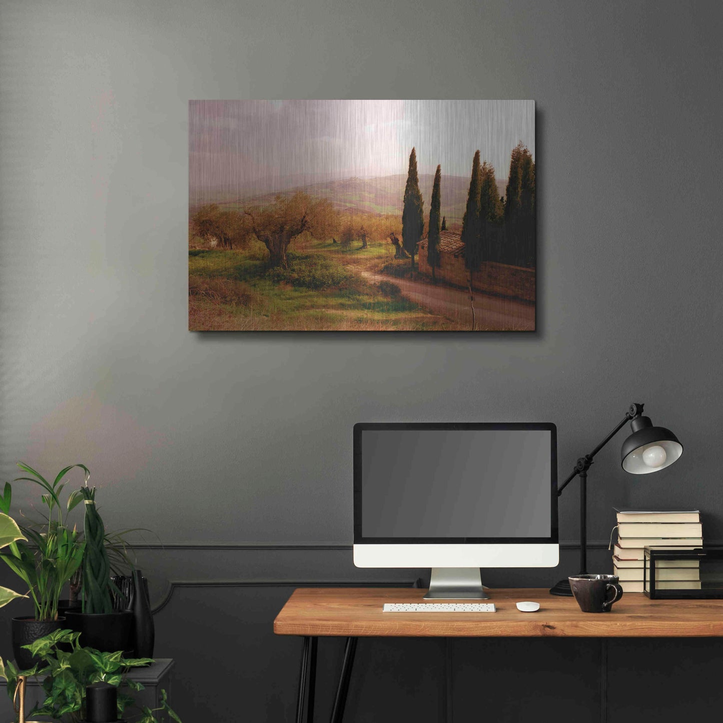 Luxe Metal Art 'Toscana Italia No. 709' by Alan Klug, Metal Wall Art,36x24