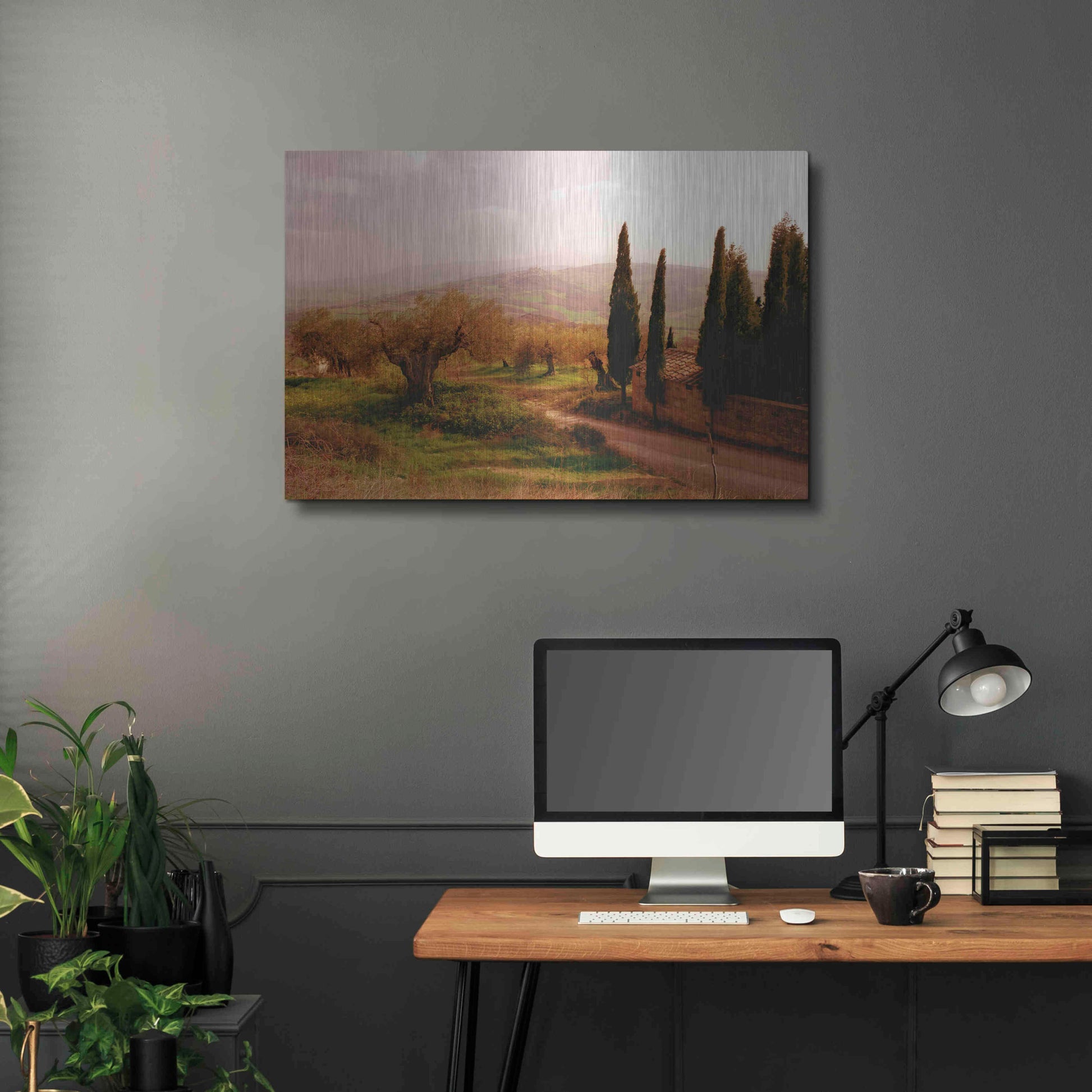 Luxe Metal Art 'Toscana Italia No. 709' by Alan Klug, Metal Wall Art,36x24