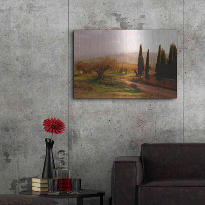 Luxe Metal Art 'Toscana Italia No. 709' by Alan Klug, Metal Wall Art,36x24
