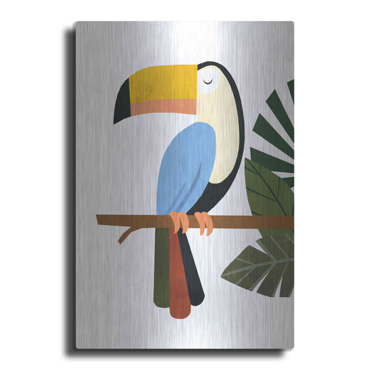 Luxe Metal Art 'Tucker The Toucan' by Emily Kopcik, Metal Wall Art