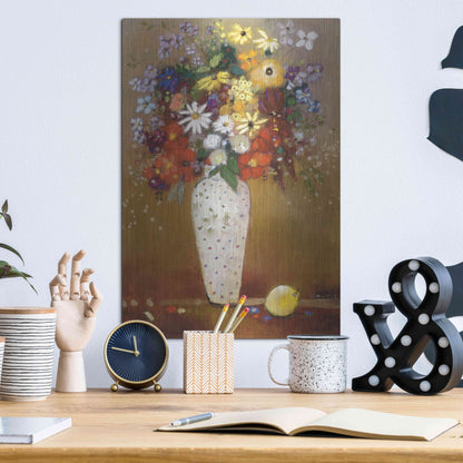 Luxe Metal Art 'After Redon' by Aleah Koury, Metal Wall Art,12x16