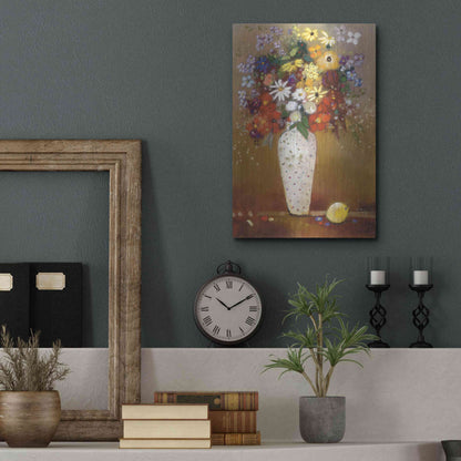 Luxe Metal Art 'After Redon' by Aleah Koury, Metal Wall Art,12x16