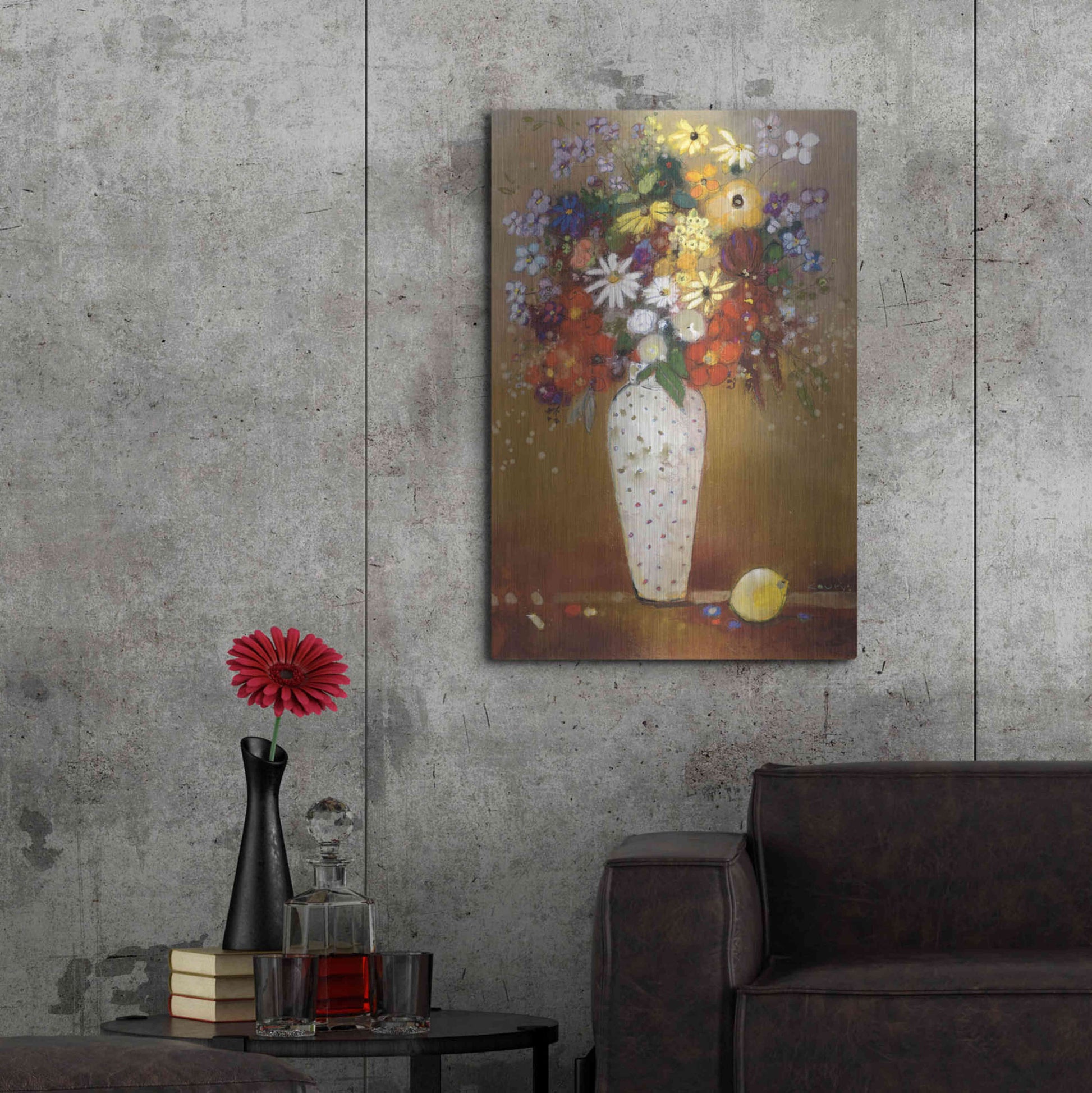 Luxe Metal Art 'After Redon' by Aleah Koury, Metal Wall Art,24x36