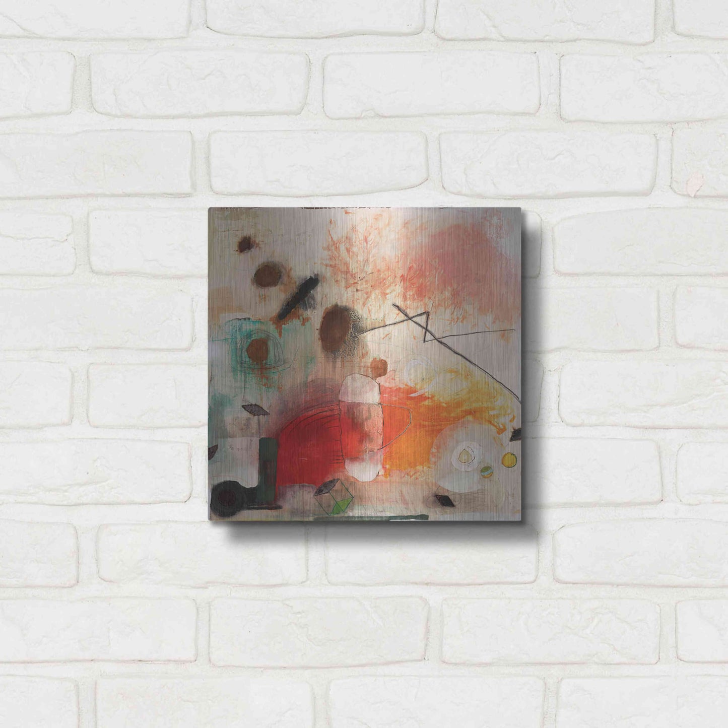 Luxe Metal Art 'Changed My Mind 1' by Aleah Koury, Metal Wall Art,12x12