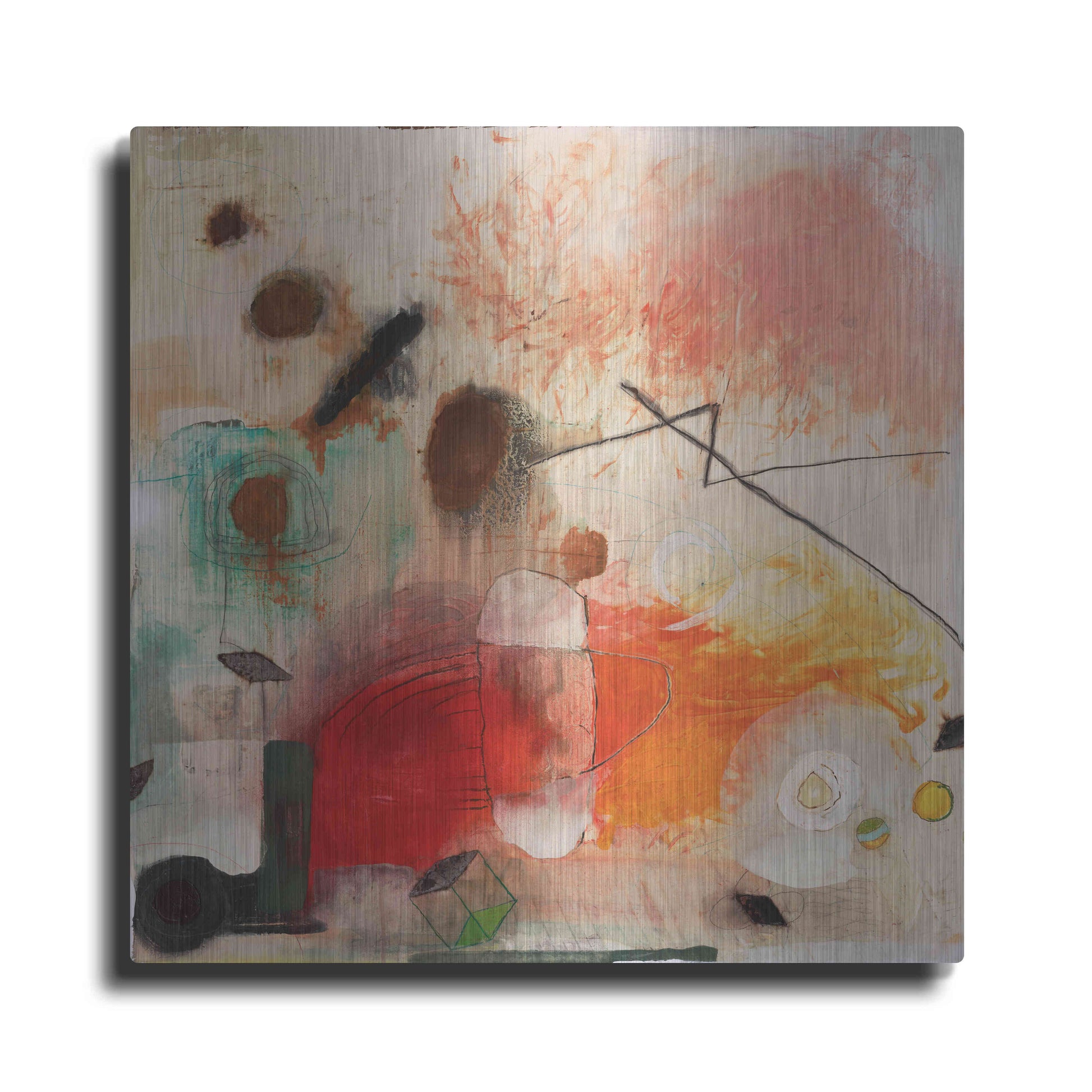 Luxe Metal Art 'Changed My Mind 1' by Aleah Koury, Metal Wall Art