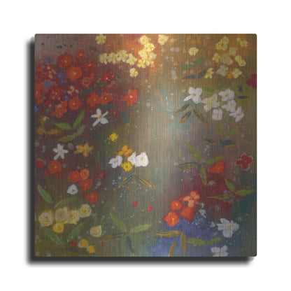 Luxe Metal Art 'Gardens in the Mist IV' by Aleah Koury, Metal Wall Art