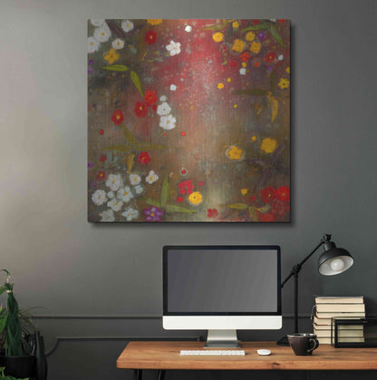 Luxe Metal Art 'Gardens in the Mist VI' by Aleah Koury, Metal Wall Art,36x36