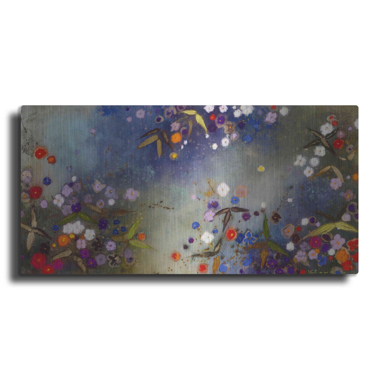 Luxe Metal Art 'Gardens in the Mist XV' by Aleah Koury, Metal Wall Art