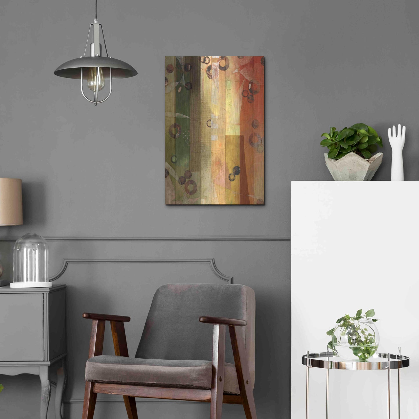 Luxe Metal Art 'Of This World No. 10' by Aleah Koury, Metal Wall Art,16x24