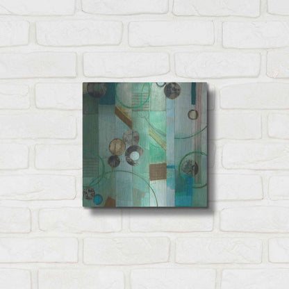 Luxe Metal Art 'Of This World No. 17' by Aleah Koury, Metal Wall Art,12x12