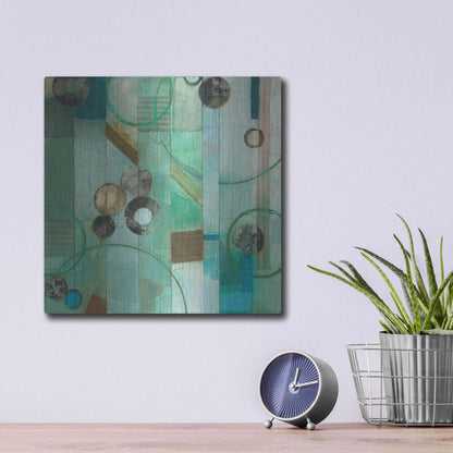 Luxe Metal Art 'Of This World No. 17' by Aleah Koury, Metal Wall Art,12x12