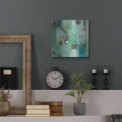 Luxe Metal Art 'Of This World No. 17' by Aleah Koury, Metal Wall Art,12x12