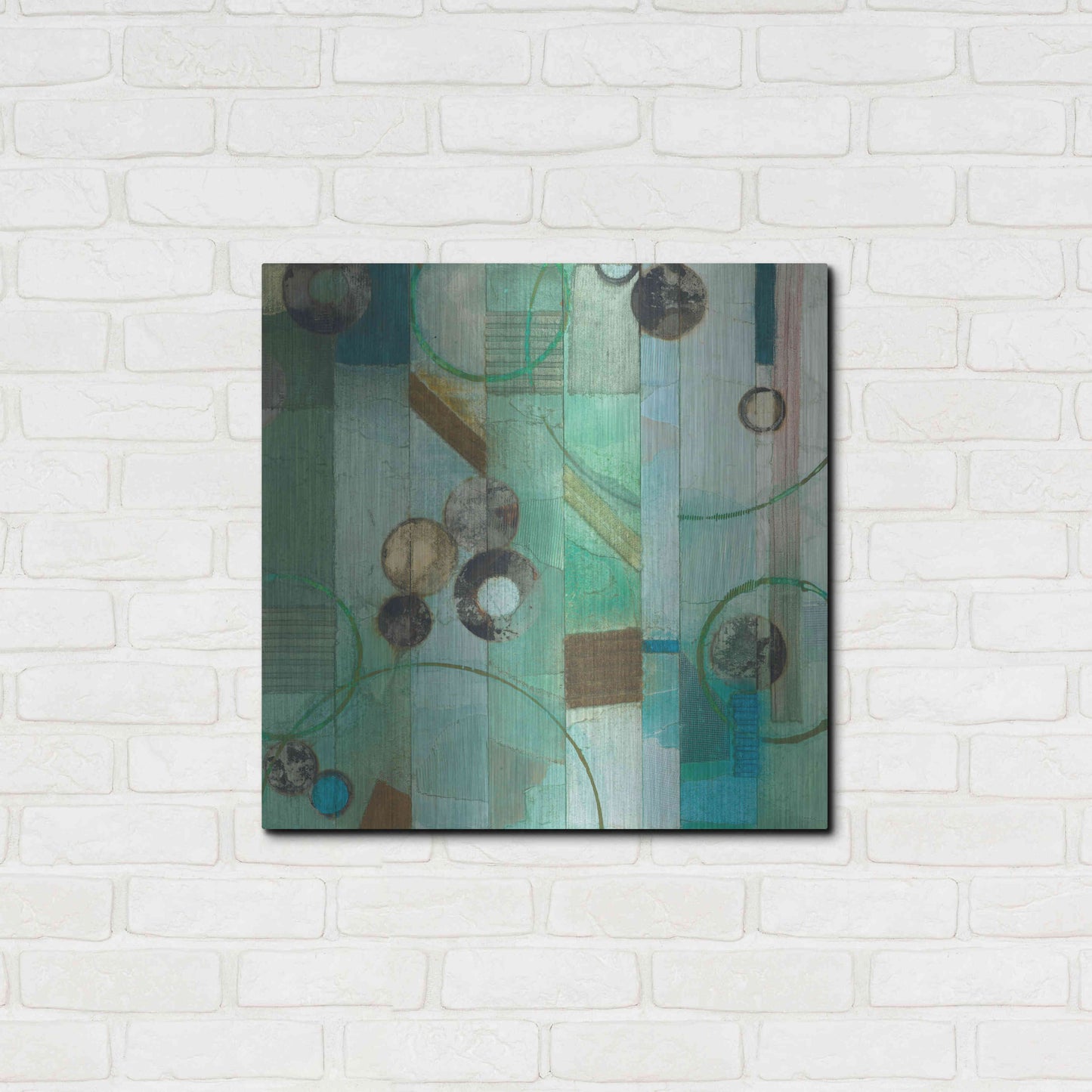 Luxe Metal Art 'Of This World No. 17' by Aleah Koury, Metal Wall Art,24x24