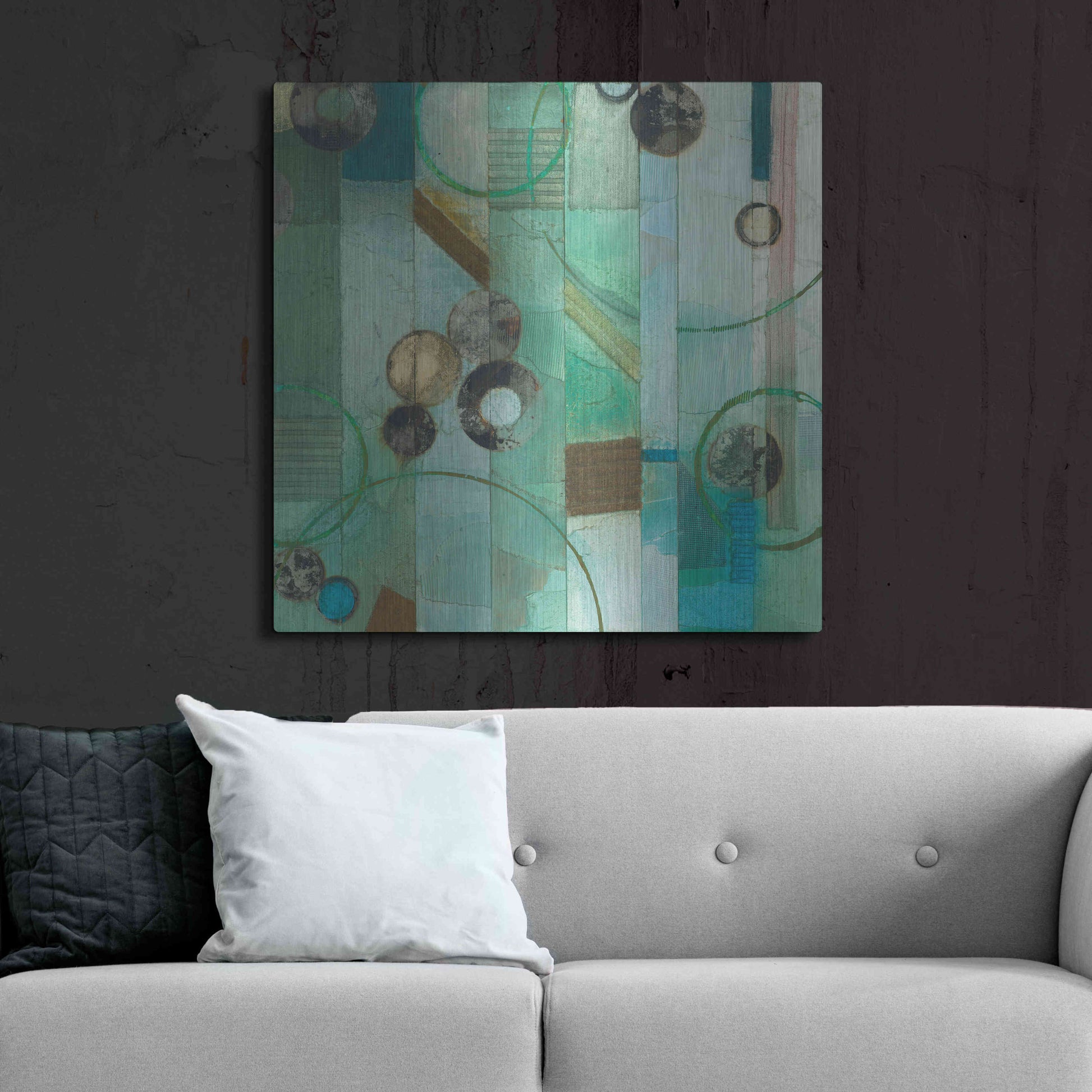 Luxe Metal Art 'Of This World No. 17' by Aleah Koury, Metal Wall Art,36x36