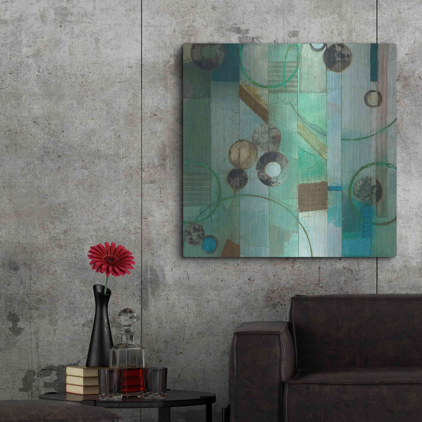 Luxe Metal Art 'Of This World No. 17' by Aleah Koury, Metal Wall Art,36x36
