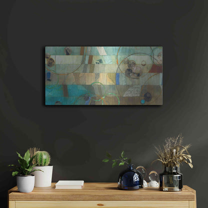 Luxe Metal Art 'Of This World No. 18' by Aleah Koury, Metal Wall Art,24x12