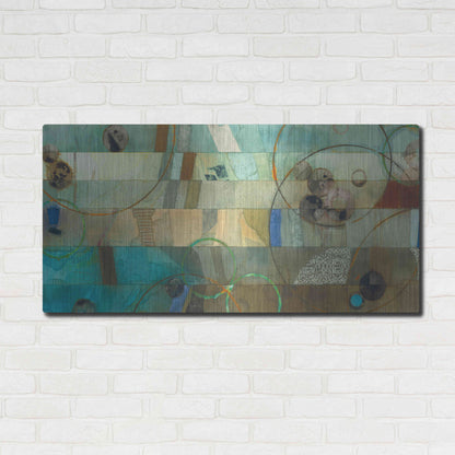 Luxe Metal Art 'Of This World No. 18' by Aleah Koury, Metal Wall Art,48x24