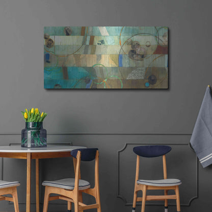 Luxe Metal Art 'Of This World No. 18' by Aleah Koury, Metal Wall Art,48x24