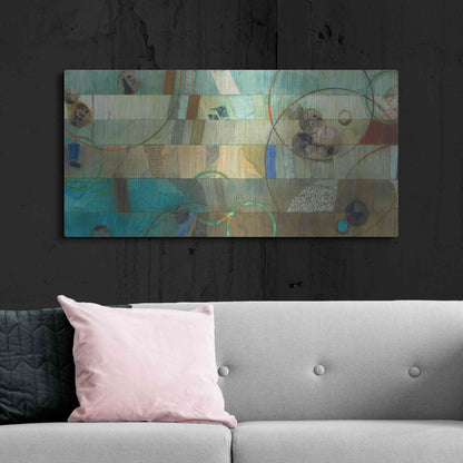 Luxe Metal Art 'Of This World No. 18' by Aleah Koury, Metal Wall Art,48x24