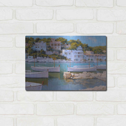 Luxe Metal Art 'Cala Figuera 32' by Alex Hook Krioutchkov, Metal Wall Art,16x12