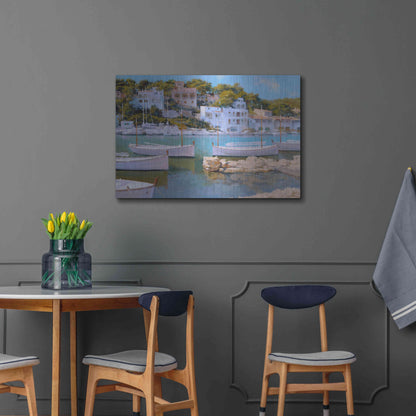 Luxe Metal Art 'Cala Figuera 32' by Alex Hook Krioutchkov, Metal Wall Art,36x24