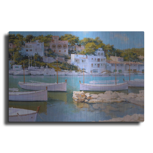 Luxe Metal Art 'Cala Figuera 32' by Alex Hook Krioutchkov, Metal Wall Art