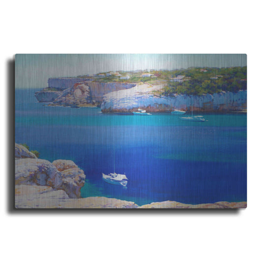 Luxe Metal Art 'Cala Llombards' by Alex Hook Krioutchkov, Metal Wall Art