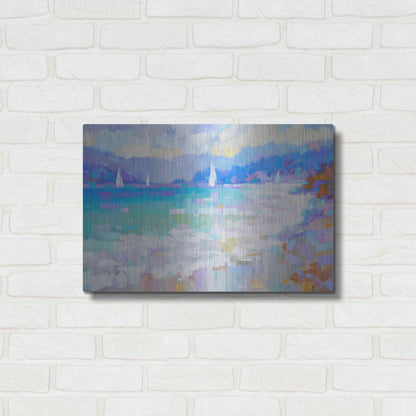 Luxe Metal Art 'Mediterraneo' by Alex Hook Krioutchkov, Metal Wall Art,24x16