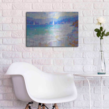 Luxe Metal Art 'Mediterraneo' by Alex Hook Krioutchkov, Metal Wall Art,24x16