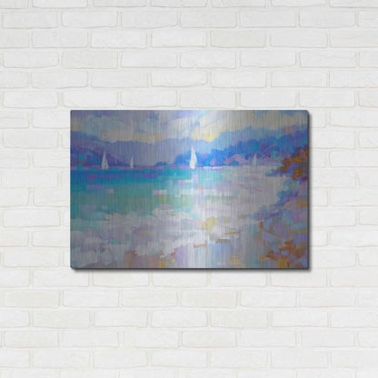 Luxe Metal Art 'Mediterraneo' by Alex Hook Krioutchkov, Metal Wall Art,36x24