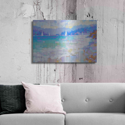 Luxe Metal Art 'Mediterraneo' by Alex Hook Krioutchkov, Metal Wall Art,36x24