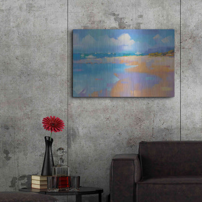 Luxe Metal Art 'Playa 14' by Alex Hook Krioutchkov, Metal Wall Art,36x24