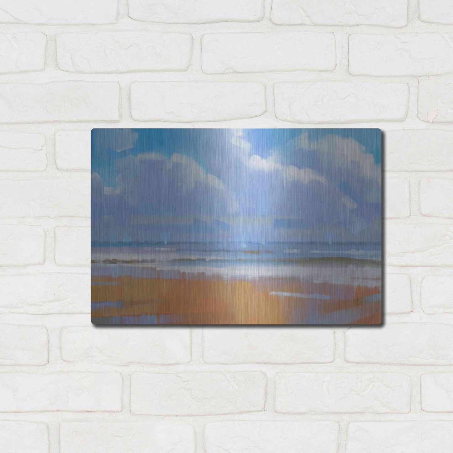 Luxe Metal Art 'Playa 15' by Alex Hook Krioutchkov, Metal Wall Art,16x12